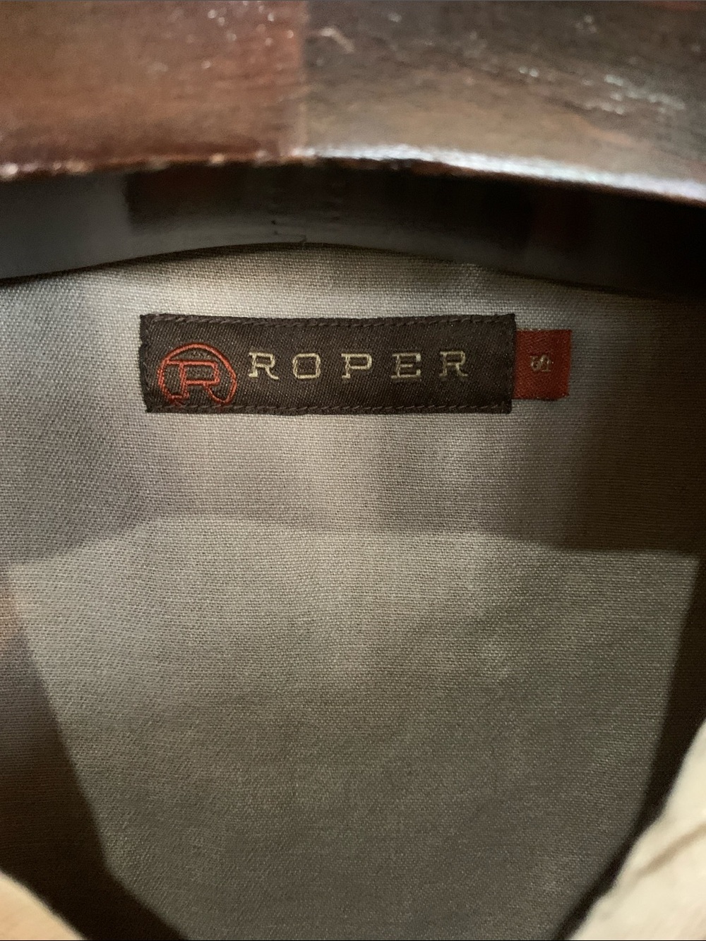 Men's Roper Gray Pearlsnap Button-Front Work Shirt Jacket - Picture 2 of 11